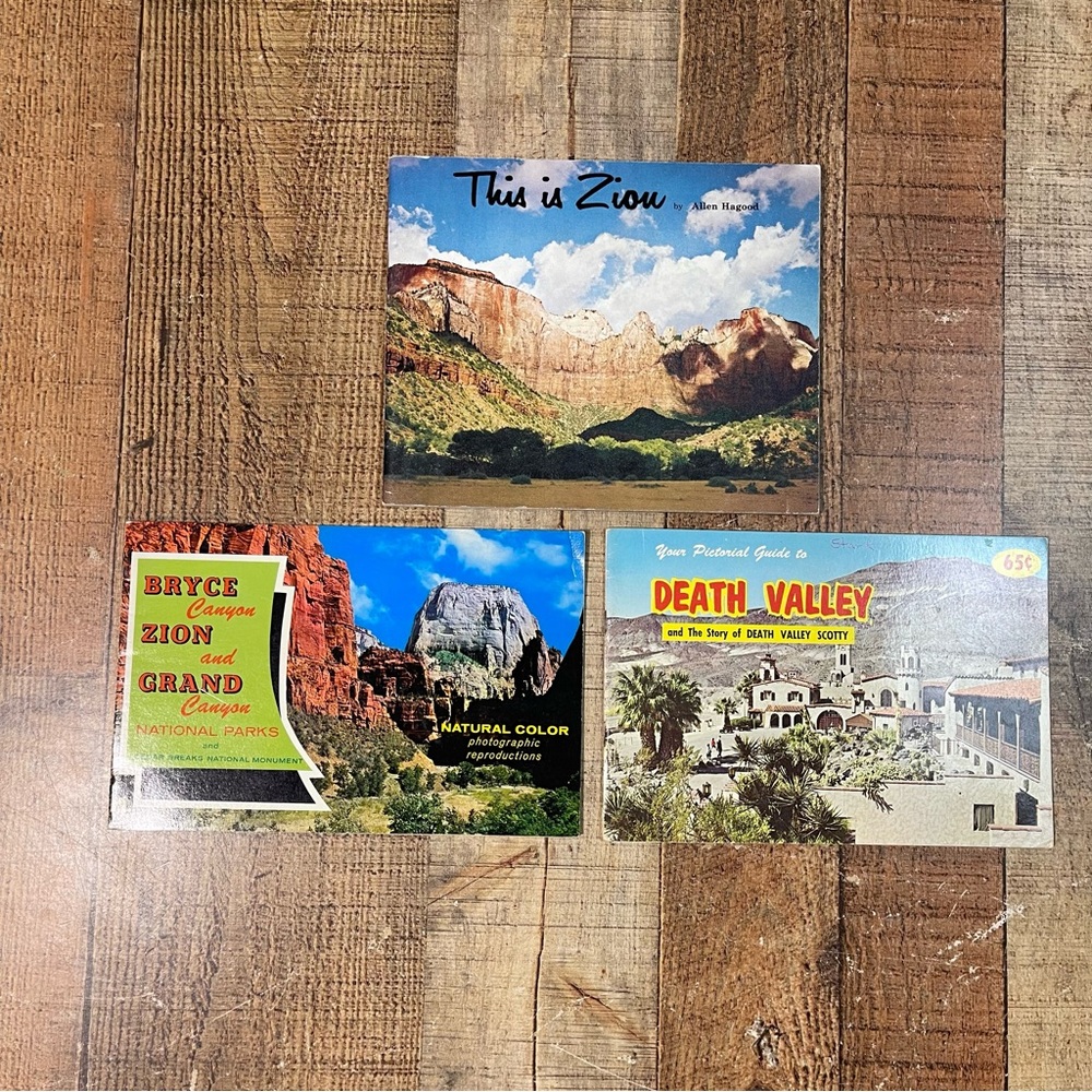 Vintage National Parks Collection Zion Death Valley Grand Canyon Bryce Canyon